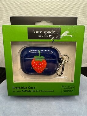 Kate Spade Navy Strawberry AirPods Pro Protective Case